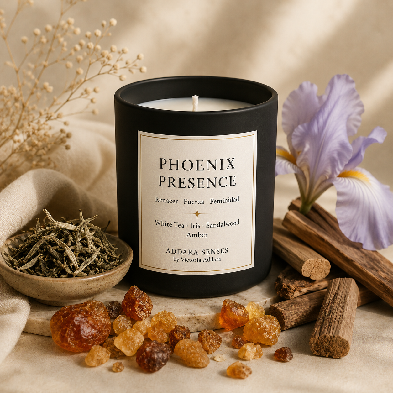 Vela Perfumada | Phoenix Presence | Colección Origen | Addara Senses