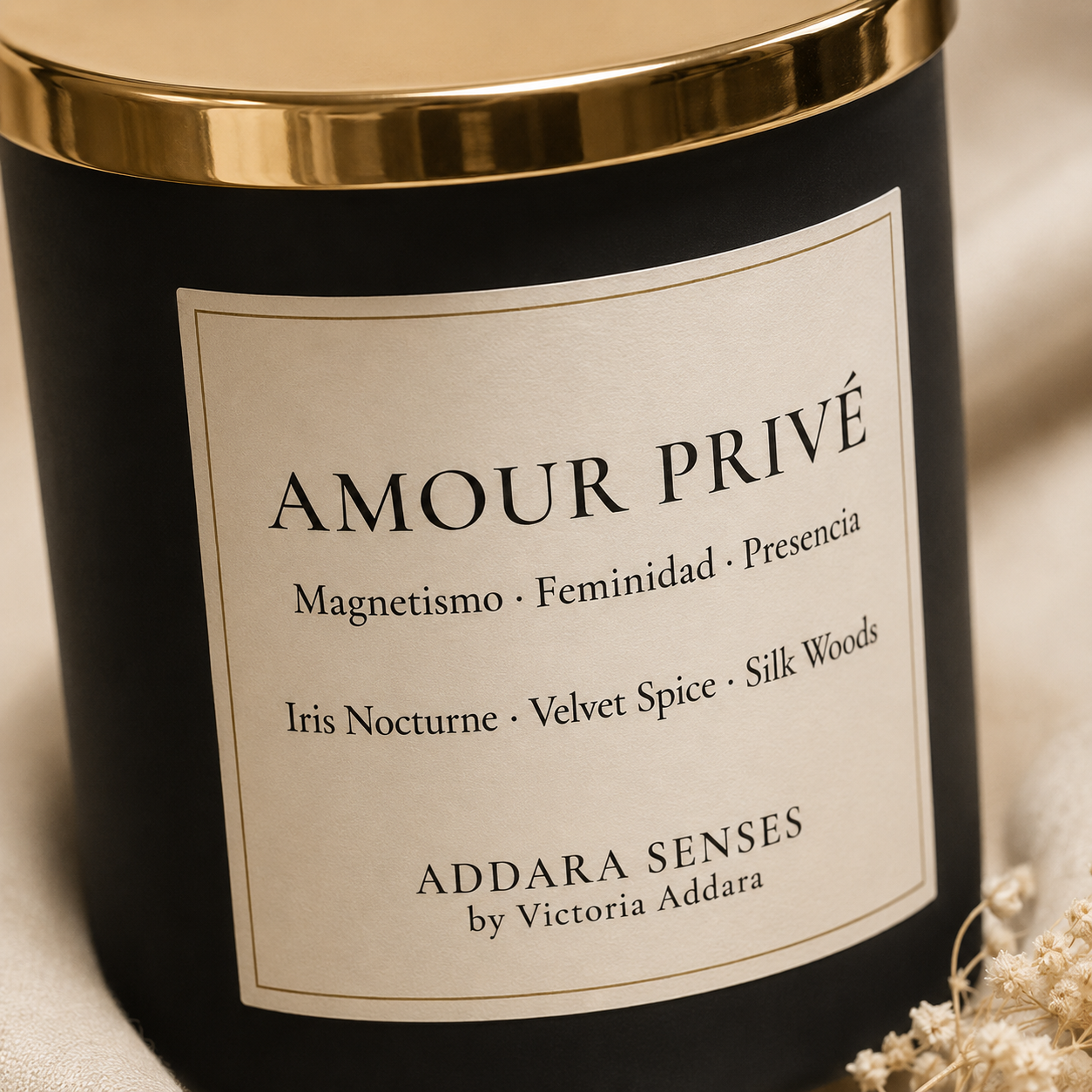 Vela Perfumada | Amour Prive | Colección Origen | Addara Senses | Victoria Addara
